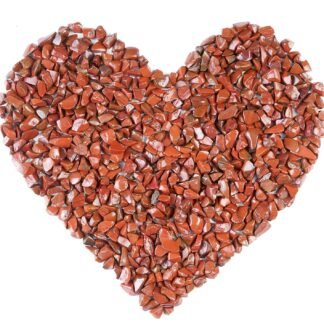 Crocon 1/2 LB Crushed Red Jasper Chips Bulk Stones 1100+ Carats Natural Quartz Pieces Irregular Shape Gemstones for House Warming Gifts New Home and Chakra Healing Crystals Home...