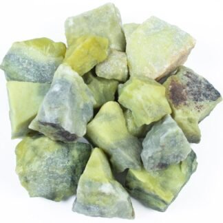 Crocon 1LB Serpentine Rough Bulk Natural Stone Raw Gemstone Tumbling Cabbing Polishing Gem Mining Chakra Balancing Reiki Healing Good Luck Home Office Decor