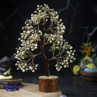 Crocon Serpentine Gemstone Tree, Crystal Tree of Life - Chakra Tree - Feng Shui Tree Decor - Money Tree Bonsai - Healing Crystal - Stone Tree - Home Decor - Spiritual Gift - Gem...