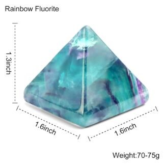 Crystal Pyramid 1.6" Healer Orgone Pyramid for Positive Energy Success Quartz Healing Chakra Stone - Reiki, Chakra, Anti-stress Handmade Spiritual Gift