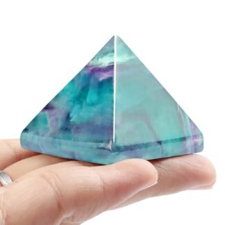 Crystal Pyramid 1.6" Healer Orgone Pyramid for Positive Energy Success Quartz Healing Chakra Stone - Reiki, Chakra, Anti-stress Handmade Spiritual Gift