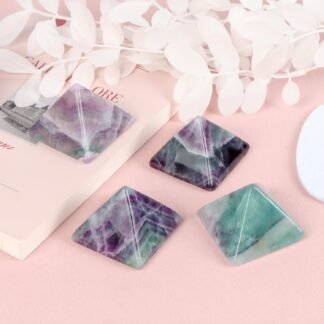 Crystal Pyramid 1.6" Healer Orgone Pyramid for Positive Energy Success Quartz Healing Chakra Stone - Reiki, Chakra, Anti-stress Handmade Spiritual Gift