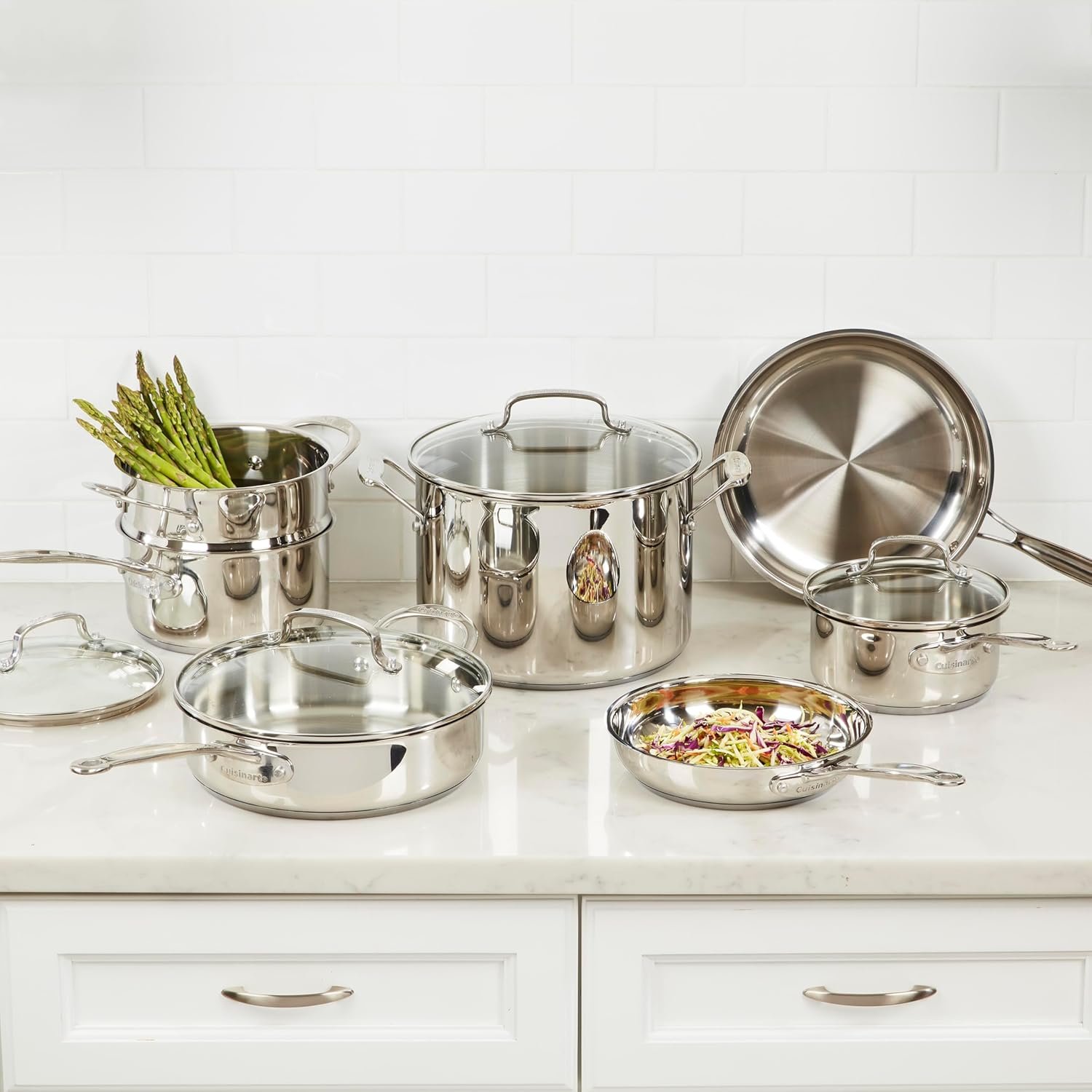 Cuisinart 77-11G Stainless Steel 11-Piece Set Chefs-Classic-Stainless-Cookware-Collection - lunas-mystic-emporium.com Cuisinart 77-11G Stainless Steel 11-Piece Set Chef's-Classic-Stainless-Cookware-Collection