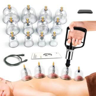 Cupping Therapy Set w 12 Massage Cups for Back Pain Relief Physical Therapy with Hand Pump - lunas-mystic-emporium.com Cupping Therapy Set w/ 12 Massage Cups for Back Pain Relief Physical Therapy with Hand Pump