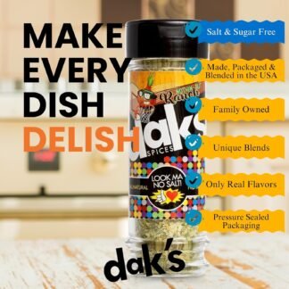 DAK's Spices Nothin' But Ranch Blend | 100% Salt & Sugar Free | Healthy Seasoning | MSG, Preservative & Potassium Chloride Free | Low Carb & Keto Friendly | Perfect for Adding...
