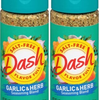 Dash Salt-Free Seasoning Blend, Garlic & Herb, 6.75 Ounce (Pack of 2)
