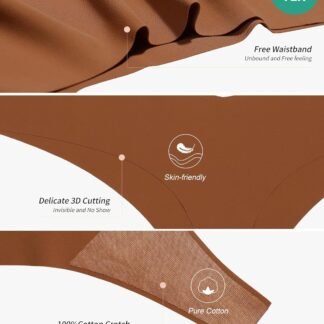 DEANGELMON Seamless Thongs for Women No Show Thong Underwear Women Comfortable Multiple Pack - lunas-mystic-emporium.com DEANGELMON Seamless Thongs for Women No Show Thong Underwear Women Comfortable Multiple Pack