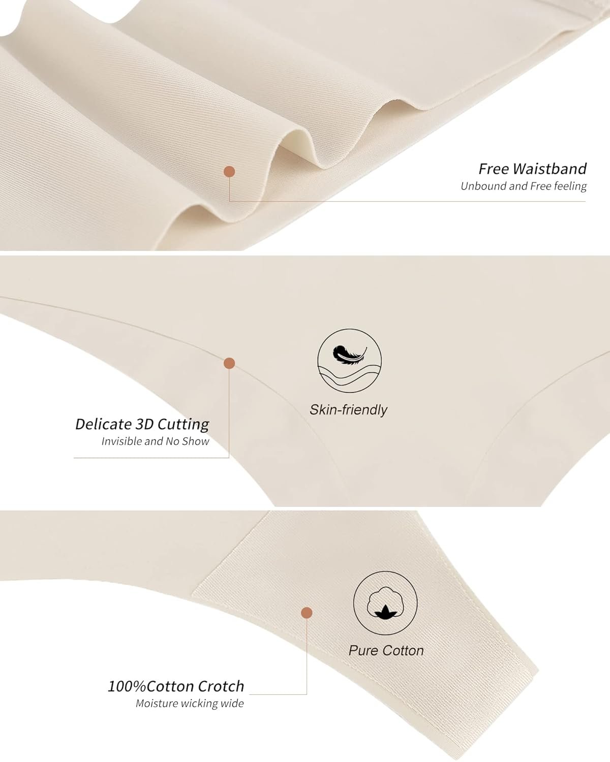 DEANGELMON Seamless Thongs for Women No Show Thong Underwear Women Comfortable Multiple Pack - lunas-mystic-emporium.com DEANGELMON Seamless Thongs for Women No Show Thong Underwear Women Comfortable Multiple Pack