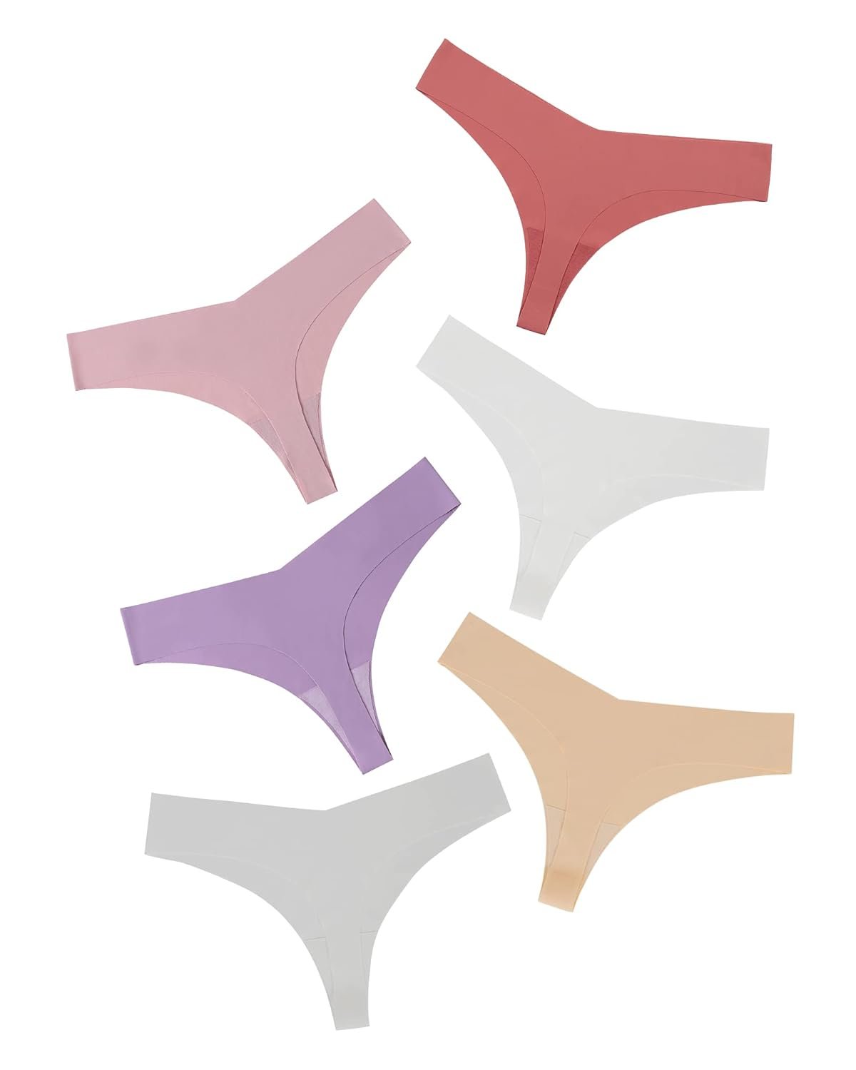 DEANGELMON Seamless Thongs for Women No Show Thong Underwear Women Comfortable Multiple Pack - lunas-mystic-emporium.com DEANGELMON Seamless Thongs for Women No Show Thong Underwear Women Comfortable Multiple Pack