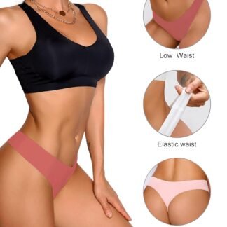 DEANGELMON Seamless Thongs for Women No Show Thong Underwear Women Comfortable Multiple Pack - lunas-mystic-emporium.com DEANGELMON Seamless Thongs for Women No Show Thong Underwear Women Comfortable Multiple Pack