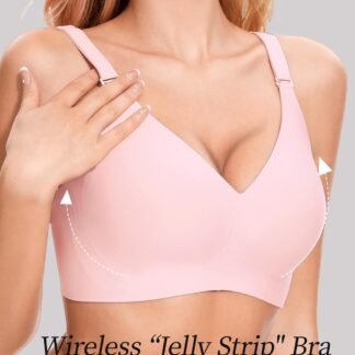 Deep V Petal Bras for Women No Underwire Soft Wireless Bras Comfort Seamless Bralettes with Extender