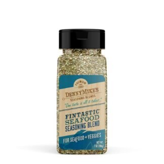 DennyMike’s Fintastic Seafood Seasoning Blend, Dill and Lemon Pepper Seasoning for Fish and Shellfish, All Natural Fish and BBQ Seasoning, Gluten-Free and Keto-Friendly, 7 oz