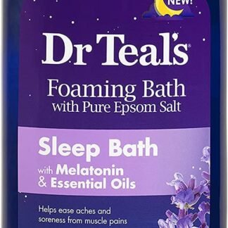 Dr Teal's Foaming Bath Variety Gift Set (2 Pack, 34oz Ea) - Melatonin Sleep Bath, Nourish & Protect with Coconut Oil - Essential Oils Blended with Pure Epsom Salt Ease Pain &...