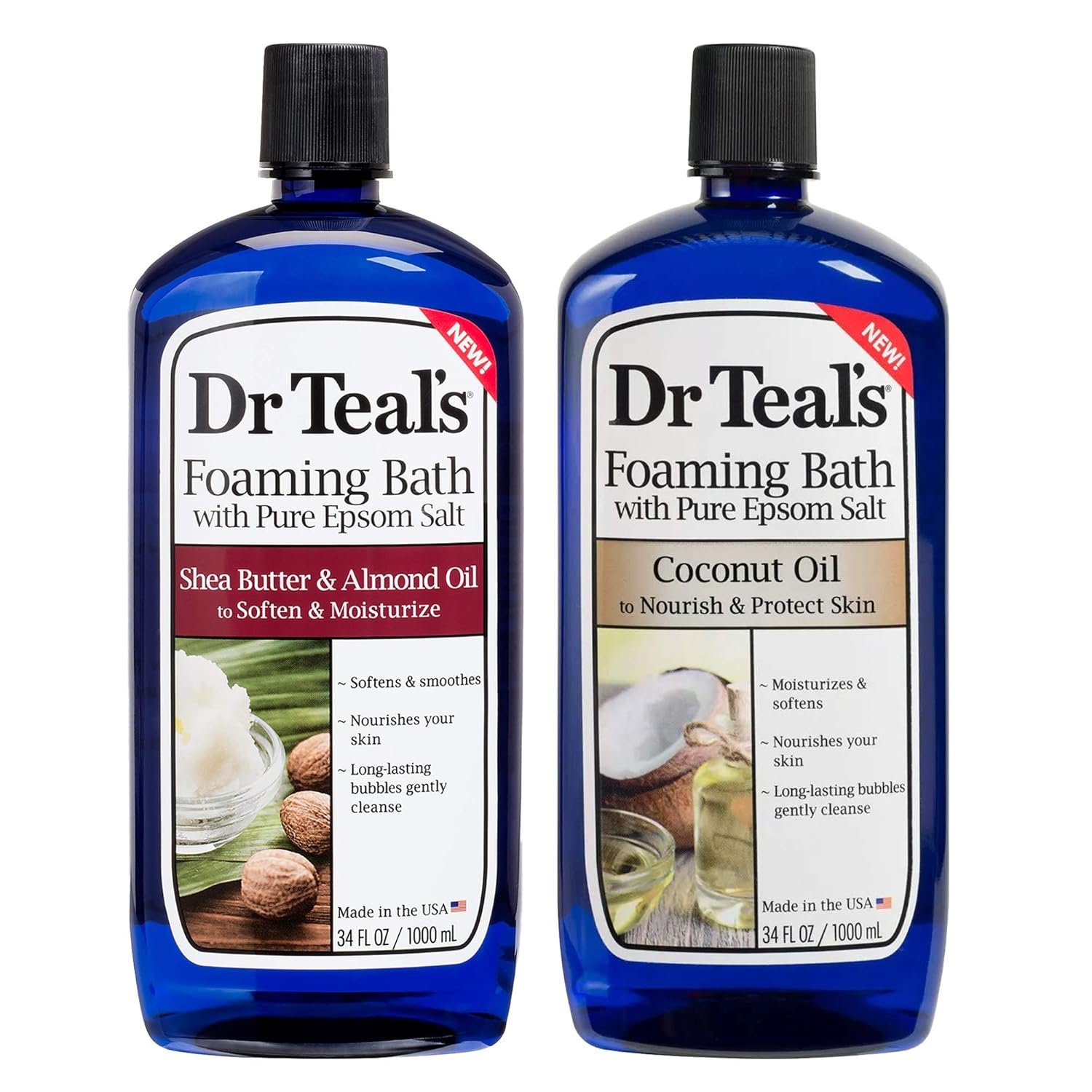 Dr Teals Foaming Bath Variety Gift Set 2 Pack 34oz ea - Soothe Sleep Lavender Relax Relief Eucalyptus Spearmint - Pure Epsom Salt Essential Oils Alleviate Stress - lunas-mystic-emporium.com Dr Teal's Foaming Bath Variety Gift Set (2 Pack, 34oz ea.) - Soothe & Sleep Lavender & Relax & Relief Eucalyptus & Spearmint - Pure Epsom Salt & Essential Oils Alleviate Stress...