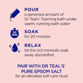Dr Teals Foaming Bath with Pure Epsom Salt Ashwagandha 34 fl oz Pack of 4 - lunas-mystic-emporium.com Dr Teal's Foaming Bath with Pure Epsom Salt, Ashwagandha, 34 fl oz (Pack of 4)