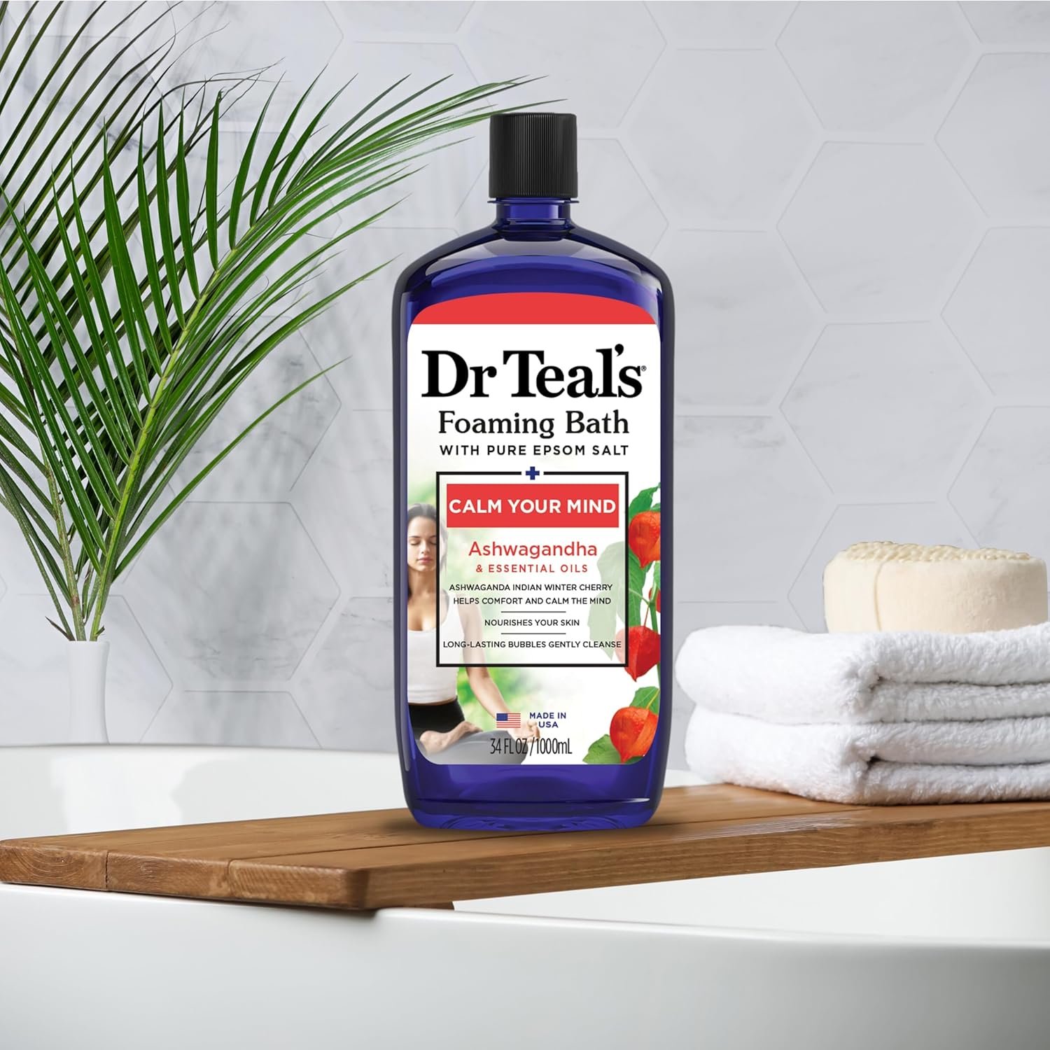 Dr Teals Foaming Bath with Pure Epsom Salt Ashwagandha 34 fl oz Pack of 4 - lunas-mystic-emporium.com Dr Teal's Foaming Bath with Pure Epsom Salt, Ashwagandha, 34 fl oz (Pack of 4)