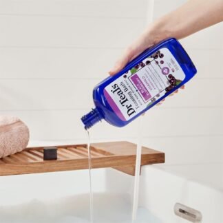 Dr Teal's Foaming Bath with Pure Epsom Salt, Black Elderberry with Vitamin D, 34 fl oz (Pack of 2)