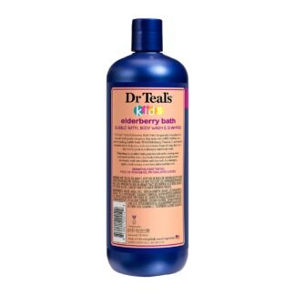 Dr Teal's Kids 3-in-1 Elderberry Bath: Bubble Bath, Body Wash & Shampoo, 20 fl oz