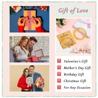 DUQGUHO 2Pcs Butterfly Bracelets for Women Healing Crystals Bracelets for Women Natural Gemstone Bead Bracelet Cute Butterfly Charm Bracelet Stretch 8mm Crystal Jewelry Gifts...