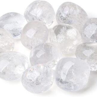 DUQGUHO Clear Quartz Healing Crystals Stones Set Natural Bulk Crystals Tumbled Polished Irregular Crystal Stones Bulk Rocks 0.45 lbs