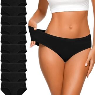 Eiggam Womens Cotton Bikini PantiesHigh-Cut Full Coverage Stretch Cool Underwear for Women - lunas-mystic-emporium.com Eiggam Women's Cotton Bikini Panties,High-Cut Full Coverage Stretch Cool Underwear for Women