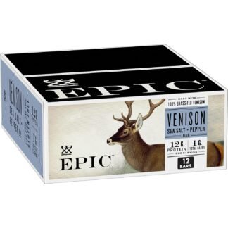 EPIC Bars Venison Sea Salt and Pepper Bar Keto Friendly Whole30 Approved Gluten Free 12 Count 156 oz - lunas-mystic-emporium.com EPIC Bars, Venison Sea Salt and Pepper Bar, Keto Friendly, Whole30 Approved, Gluten Free, 12 Count, 15.6 oz