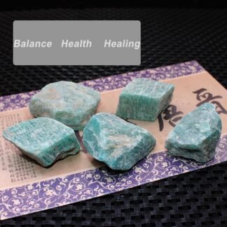 Erliway 2-3'' Amazonite Raw Crystals, Natural Rough Crystals and Healing Stones, Crystal Rocks and Gemstones for Tumbling Cabbing Fountain Rocks Decoration Wire Wrapping Reiki...