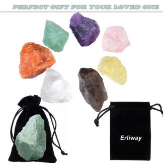 Erliway 2-3'' Amazonite Raw Crystals, Natural Rough Crystals and Healing Stones, Crystal Rocks and Gemstones for Tumbling Cabbing Fountain Rocks Decoration Wire Wrapping Reiki...
