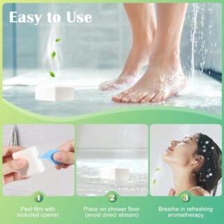 Eucalyptus Mint Shower Steamers 18 Pack - Eucalyptus for Shower, Aromatherapy Birthday Gifts for Women & Men, Natural Essential Oil Bombs for Home Spa & Self Care Relaxation,...