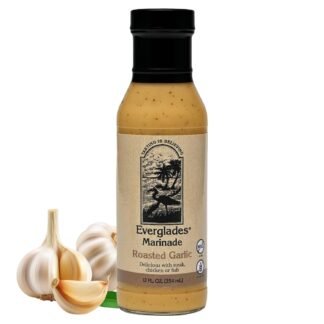 Everglades Roasted Garlic Marinade – 12oz Bottle & Everglades Fish & Chicken Seasoning For Shrimp, Fish, Crab, Lobster 6oz