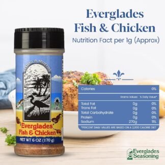 Everglades Seasoning & BBQ Rub Combo 14 oz (Pack of 2) – Fish & Chicken and All Purpose – Seasoning & Rub for Grilling, Smoking & Cooking Seafood, Poultry, Pork & Veggies