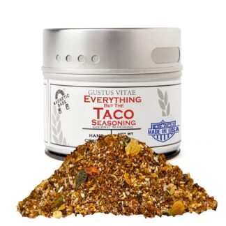 Everything But The Taco Seasoning | Gourmet Spice Blend | Non GMO, All Natural | Handmade in Small Batches in USA | Artisanal Seasoning Mix | Magnetic Tin | GLP-1 Friendly |...