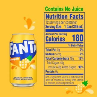 Fanta Pineapple, 12 fl oz, 12 Pack