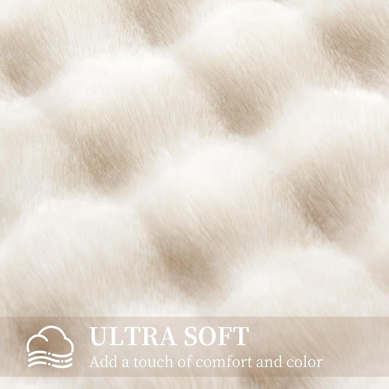 Faux Rabbit Fur Throw Blanket for Couch Fluffy Warm Plush Thick Bubble Blanket for Bed Sofa Living Room Soft Cozy Furry Blanket Home Decor 50x60 inches Cream White - lunas-mystic-emporium.com Faux Rabbit Fur Throw Blanket for Couch, Fluffy Warm Plush Thick Bubble Blanket for Bed Sofa Living Room, Soft Cozy Furry Blanket Home Decor, 50x60 inches, Cream White