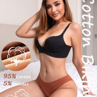 FINETOO 6 Pack Cotton Underwear for Women Cute Low Rise Bikini Panties High Cut Breathable Sexy Hipster Womens Cheeky S-XL - lunas-mystic-emporium.com FINETOO 6 Pack Cotton Underwear for Women Cute Low Rise Bikini Panties High Cut Breathable Sexy Hipster Womens Cheeky S-XL