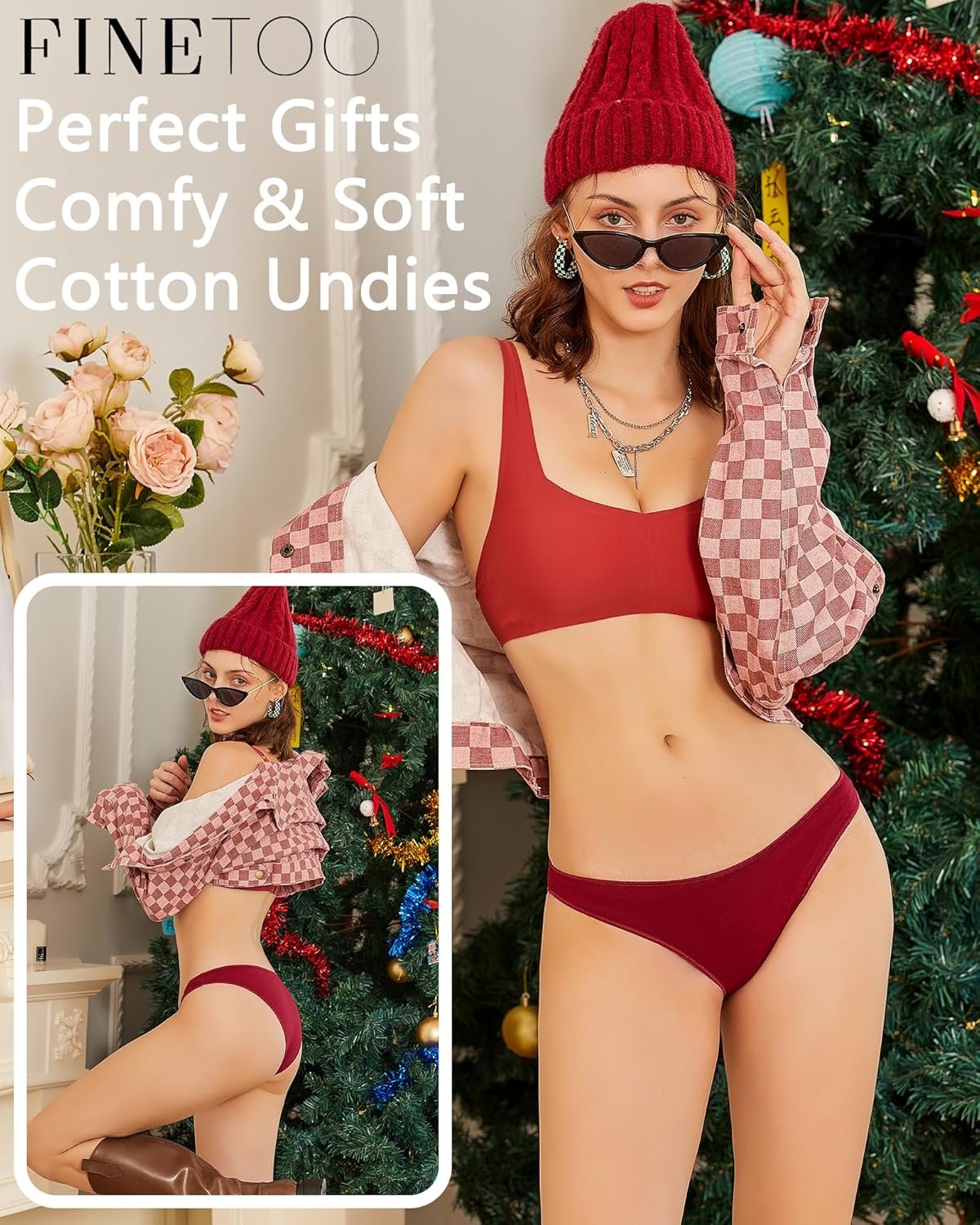 FINETOO 6 Pack Cotton Underwear for Women Cute Low Rise Bikini Panties High Cut Breathable Sexy Hipster Womens Cheeky S-XL - lunas-mystic-emporium.com FINETOO 6 Pack Cotton Underwear for Women Cute Low Rise Bikini Panties High Cut Breathable Sexy Hipster Womens Cheeky S-XL