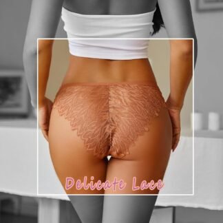 FINETOO 6 Pack Sexy Underwear for Women Silky Seamless No Show Panties Ladies Lace Bikini Lightweight Cheeky Hipster