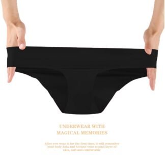 FINETOO 6 Pack Women’s Seamless Hipster Underwear No Show Panties Invisibles Briefs Soft Stretch Bikini Underwears XS-XL