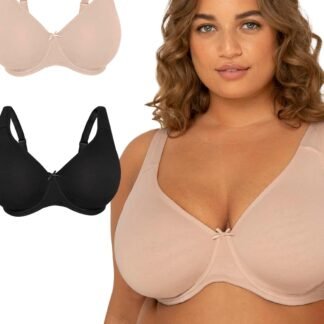 Fit For Me By Fruit of the Loom Womens Plus Size Cotton Unlined Underwire Bra-Pinch-Free Straps - Side and Back Smoothing - lunas-mystic-emporium.com Fit For Me By Fruit of the Loom Women's Plus Size Cotton Unlined Underwire Bra-Pinch-Free Straps - Side and Back Smoothing