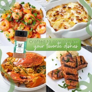 FreshJax Fresh Bay Seafood Seasoning, Savory Spice Blend 5.3 oz | All-Purpose Mix for Fish, Shrimp, Crab, Seafood Boil, Chicken, Vegetables, Soups, Cooking | Kitchen Staple -...