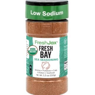 FreshJax Fresh Bay Seafood Seasoning, Savory Spice Blend 5.3 oz | All-Purpose Mix for Fish, Shrimp, Crab, Seafood Boil, Chicken, Vegetables, Soups, Cooking | Kitchen Staple -...
