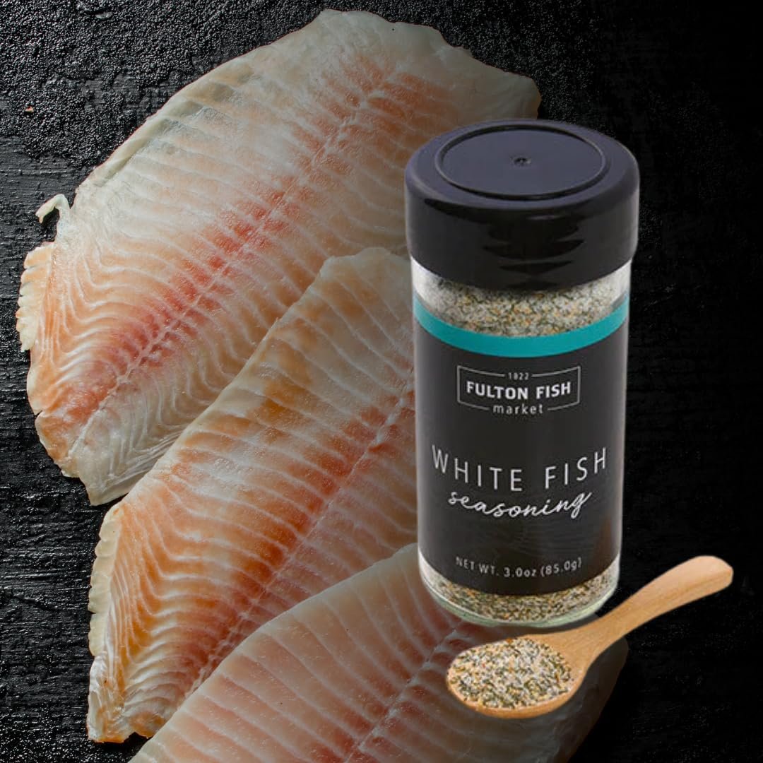 Fulton Fish Market Seafood Seasoning Bundle White Fish Seasoning for Tilapia Cod Shrimp Lobster 3oz + Signature Seafood Rub for Salmon Steak Grilled Shrimp Smoked - lunas-mystic-emporium.com Fulton Fish Market Seafood Seasoning Bundle – White Fish Seasoning for Tilapia, Cod, Shrimp & Lobster (3oz) + Signature Seafood Rub for Salmon, Steak, Grilled Shrimp & Smoked...