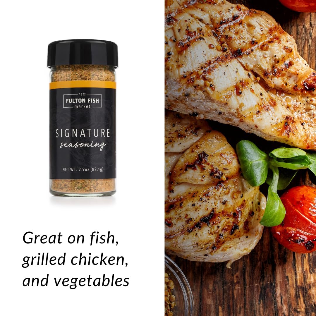 Fulton Fish Market Seafood Seasoning Bundle White Fish Seasoning for Tilapia Cod Shrimp Lobster 3oz + Signature Seafood Rub for Salmon Steak Grilled Shrimp Smoked - lunas-mystic-emporium.com Fulton Fish Market Seafood Seasoning Bundle – White Fish Seasoning for Tilapia, Cod, Shrimp & Lobster (3oz) + Signature Seafood Rub for Salmon, Steak, Grilled Shrimp & Smoked...