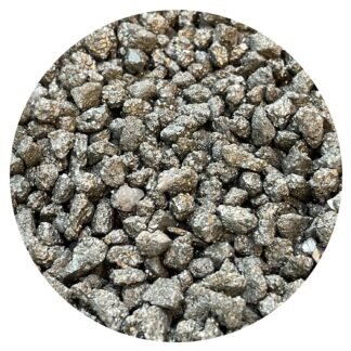 GAF TREASURES 0.5 Pound Natural Semi Tumbled Gemstone Chips, Crushed Mini Crystals, Undrilled Crystal Chips (Pyrite)