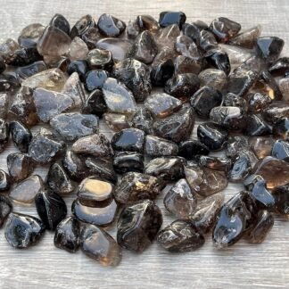 GAF TREASURES 1/2 LB Smoky Quartz Tumbled Stones, Polished Smoky Quartz Gemstone, Smoky Quartz Healing Crystals (Smoky Quartz)