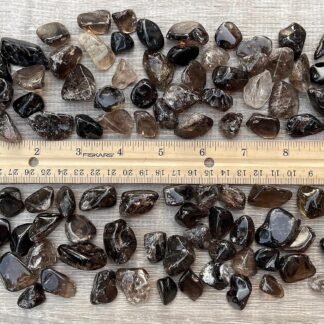 GAF TREASURES 1/2 LB Smoky Quartz Tumbled Stones, Polished Smoky Quartz Gemstone, Smoky Quartz Healing Crystals (Smoky Quartz)