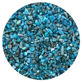 GAF TREASURES 2 oz Lot Natural Apatite Semi Tumbled Gemstone Chips, Crushed Mini Crystals, Undrilled Crystal Chips (Apatite)