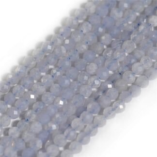 GEM-Inside 4mm Pyrite Beads Crystal Stone Faceted Round Genuine Loose Beads for Bracelet Necklace Jewelry Making 15"