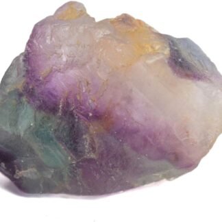 GEMHUB Bi Color Fluorite Crystal 180 Ct Natural Raw Chunk Certified Rough Gemstone Beads for Jewelry Making