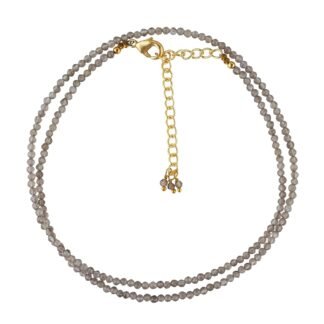 Gemstone Beads Necklace Gold